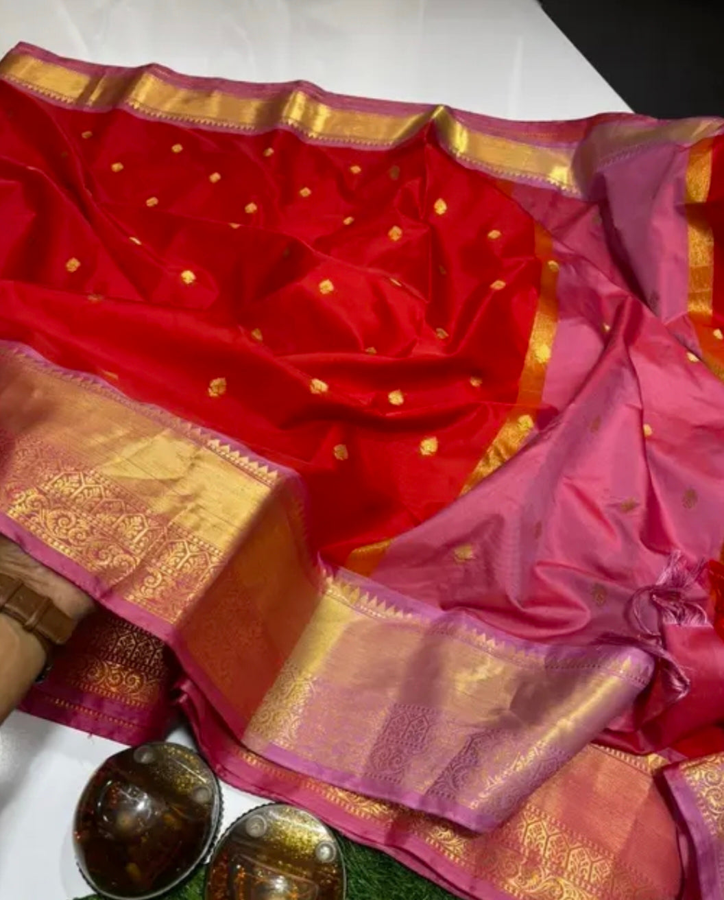 Premium Soft Silk Saree with Rich Zari Border