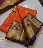 Vintage Gadwal Silk Saree with Rich Zari Border