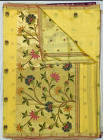 Matka Silk Saree with Floral Woven Design